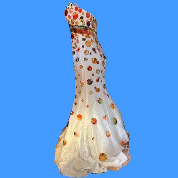 Blush Prom By Alexia Mermaid Princess Polka Dot Multicolour Dress - Picture 2 of 12